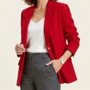 Pendleton Blazer Womens 10 Knockabouts Red Jacket Virgin Wool Preppy Vintage USA